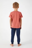 Roly Poly 3019 Garson Afterwave Erkek Çocuk Kısa Kol Pijama Takım - 6