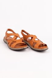 MAMMAMİA HAKİKİ DERİ KADIN SANDALET 107523Y - 4