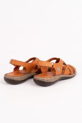 MAMMAMİA HAKİKİ DERİ KADIN SANDALET 107523Y - 7