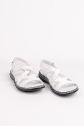 MAMMAMİA HAKİKİ DERİ KADIN SANDALET 107523Y - 8