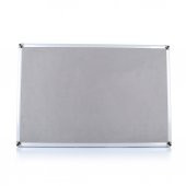 90x120 Duvara Monte Kumaşlı Pano Metal Çerçeveli Gri - 1