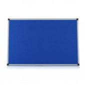 90x120 Duvara Monte Kumaşlı Pano Metal Çerçeveli Mavi - 1