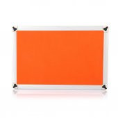 90x120 Duvara Monte Kumaşlı Pano Metal Çerçeveli Turuncu - 1
