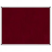 90x120 Duvara Monte Kumaşlı Pano Metal Çerçeveli Bordo - 1