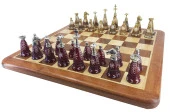 Prestij Serisi Ahşap Satranç Takımı / Kemik (38cm) - 2
