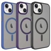 Gpack Apple iPhone 13 Kılıf Flet Wireless Şarj Özellikli Mat Arka Yüzey - 2