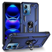 Gpack Xiaomi Redmi Note 12 5G Kılıf Vega Sert Silikon Tank Standlı Yüzüklü Mıknatıslı - 5