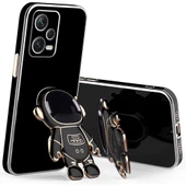Gpack Xiaomi Redmi Note 12 Pro 5G Kılıf Kamera Korumalı Astronot Desenli Standlı Silikon - 1