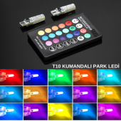 Kumandalı Rgb T10 Park Ledi Far Ledi Renkli Park Ampulü T10 Park Ledi - 1