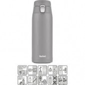 Tefal Light Mug Termos Ultra Hafif Gri 193 gr 400 ml - 1