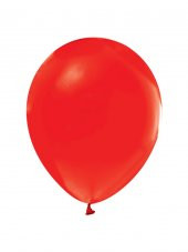 NEDI BALON DUZ RENK KIRMIZI 100LU - 1