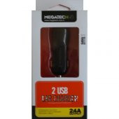 Megatech T05 2Usb 3.4A Beyaz Araç Çakmaklık Şarj Cihazı - 1