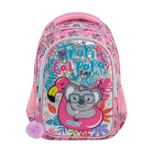 Muggle Okul Çantası Tropikal Pradice Pembe İlkokul Sırt Çantası - 1