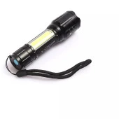 nefertiya USB Şarjlı Metal El Feneri 4 Kademeli Zoomlu GS 515 - 2