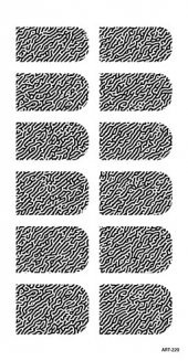 İz Tırnak Dövmesi,Tırnak Tattoo,Nail Art ,Tırnak Sticker - 2