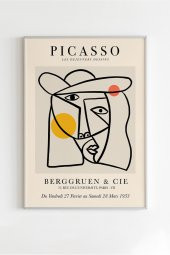 Pablo Picasso Tablo Sanatsal Ünlü Ressam Çerçevesiz Poster Yüksek Çözünürlük - 1