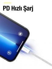 Baseus Super Şarj 1Mt İphone Şarj Kablosu Ve 480Gbps Veri Aktarım İphone 11 12 13 14 Pro Max Şarj - 2