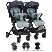 Lorelli Fiorano Yan Yana Kabin İkiz Bebek Arabası - 2