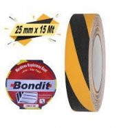 BONDİT MERDİVEN KAYDIRMAZ BANT SARI/SİYAH 25 MM*15 M - 3