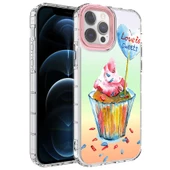 Apple iPhone 14 Pro Kılıf Kamera Korumalı Renkli Desenli Sert Silikon Zore Korn Kılıf thumbnail 1