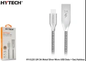 Hytech HY-X120 1M 3A Metal Silver Micro USB Data - 1