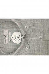 SÜVARİ KISA KOL BOL KESİM PAMUKLU TEK CEPLİ ÖZEL KALIP KLASİK GÖMLEK SİYAH - 3