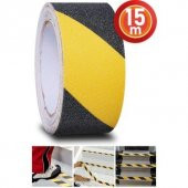 BONDİT MERDİVEN KAYDIRMAZ BANT SARI/SİYAH 50 MM*15 M - 3