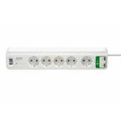 Schneider APC PM5U-GR 230V 2.4A 5li 2 Usb Çıkışlı Akım Korumalı Priz - 1