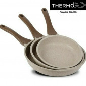 THERMOAD 3'LÜ DÖKÜM GRANİT TAVA SETİ VİZON - 2
