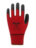 Beybi Nitril PMK PN5 Kırmzı Siyah 10 Beden 12li Paket - 1