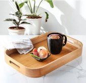 Rossel Premium Bambu Tepsi 40x28 cm G3302 - 1