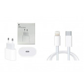 Apple Uyumlu 20 W Type-C Güç Adaptörü + Apple Uyumlu Type-C - Lightning Kablosu (1 m) - 1