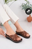 Muggo Comfort Kadın Garantili Günlük Ortopedik Kaymaz Taban Rahat Terlik - 1