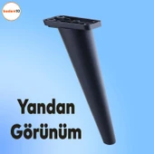 Regnum Lüks Mobilya Kanepe Tv Ünitesi Koltuk Ayağı 24 Cm Siyah Konsol Ayakları - 8