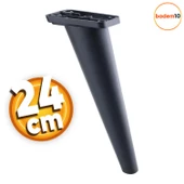 Regnum Lüks Mobilya Kanepe Tv Ünitesi Koltuk Ayağı 24 Cm Siyah Konsol Ayakları - 1