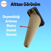 Regnum Lüks Mobilya Kanepe Sehpa Tv Ünitesi Koltuk Ayağı 16 Cm Kahverengi Baza Ayakları thumbnail 2