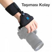 Polham Fotoğraf Makinası Taşıma El Kemeri, Neopren Bilek Destekli Ayarlanabilir Sabitleme Kemeri - 2