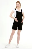 Luvmabelly MYRB6205 - Siyah Hamile Şort Salopet - 1
