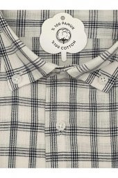 SÜVARİ 100 PAMUK KISA KOL REGULAR TEK CEPLİ GÖMLEK thumbnail 3