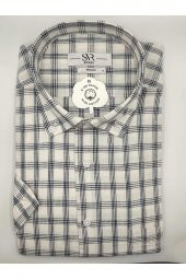 SÜVARİ 100 PAMUK KISA KOL REGULAR TEK CEPLİ GÖMLEK thumbnail 1