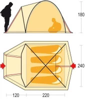 Ferrino Tenere 4 Kişilik 3 Mevsim Kamp Çadırı Yeşil - 5