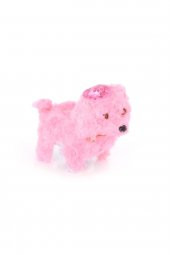 Minik Hareketli Işıklı Sesli Köpek Peluş Oyuncak - Yürüyen Köpek - Pilli Peluş Köpek - 1 Adet Köpek - 1