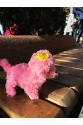 Havlayan, Yürüyen Pilli Oyuncak Peluş Köpek(AÇIK PEMBE) - 1