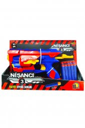 Sünger Mermi Atan Nerf Benzeri Nişancı 3 Oyuncak Tabanca - 1