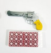 Oyuncak Büyük Boy  Kapsül Tabanca + 3 Paket Kapsül - 1