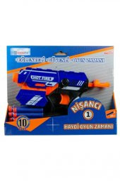 Kutulu Yumuşak Mermili Tabanca Nişancı Nerf Sünger Mermi Atan Tabanca - 1