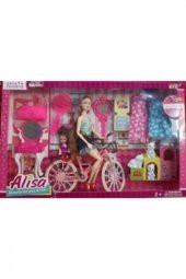 Bisikletli Aksesuarlı Alisa Bebek - 1