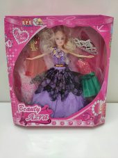 PRENSES TAÇLI YEDEK ELBİSELİ AZRA BEBEK - 1