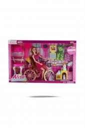 Bisikletli Barbie Bebek Seti - 1