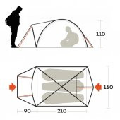 Ferrino Atacama 3 Kişilik 3 Mevsim Kamp Çadırı - 4